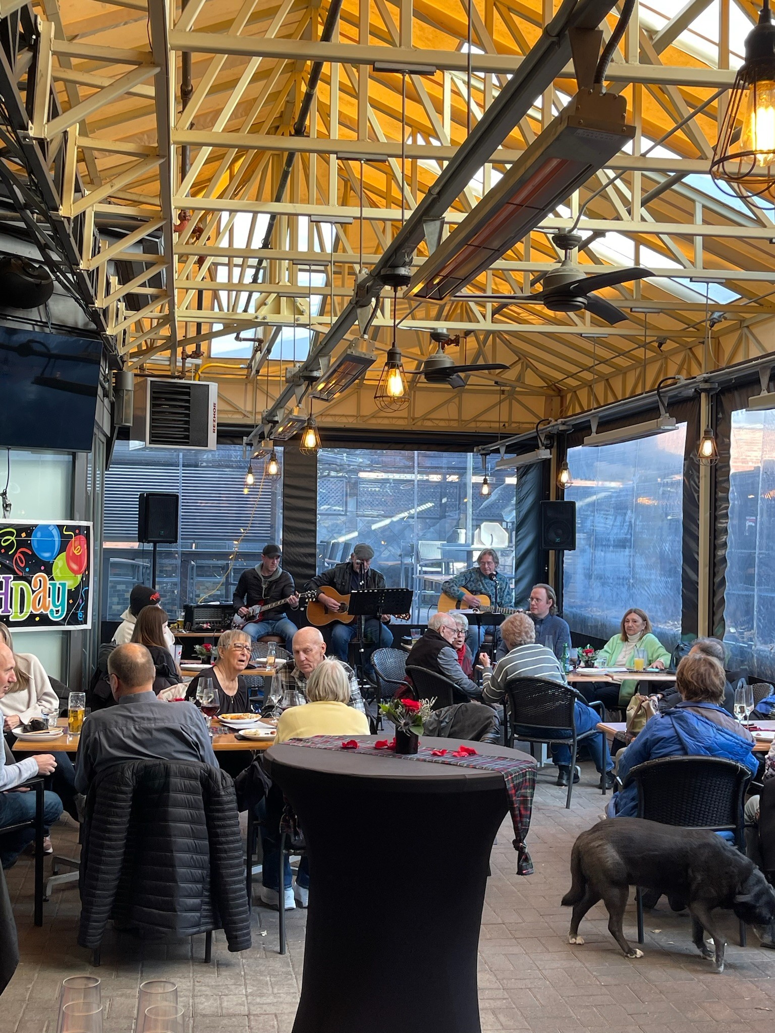 The heated Canopy at The Clarkson Pump & Patio