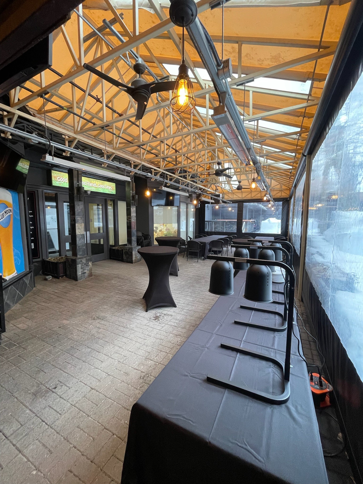 Private events under the Canopy at The Clarkson Pump & Patio